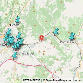 Mappa Via delle Ginestre, 50012 Vallina FI, Italia (6.173)