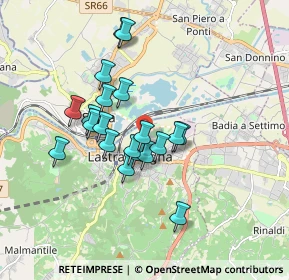 Mappa Via del Piano, 50055 Lastra a Signa FI, Italia (1.4745)