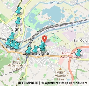 Mappa Via del Piano, 50055 Lastra a Signa FI, Italia (1.25667)