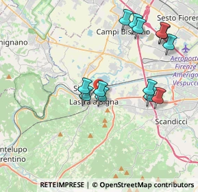 Mappa Via del Piano, 50055 Lastra a Signa FI, Italia (4.03615)