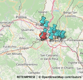 Mappa Via del Piano, 50055 Lastra a Signa FI, Italia (7.87643)