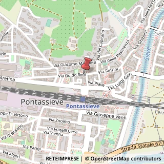 Mappa Via Guido Reni, 7, 50065 Pontassieve, Firenze (Toscana)