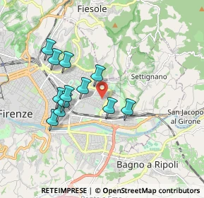 Mappa Via Luigi Bertelli Vamba, 50135 Firenze FI, Italia (1.6425)