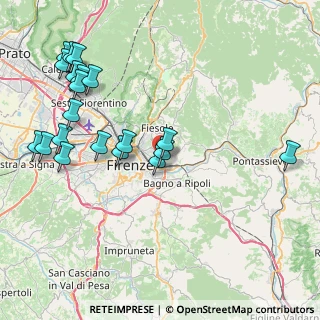 Mappa Via Luigi Bertelli Vamba, 50135 Firenze FI, Italia (9.8205)