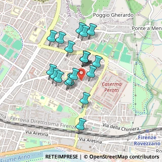 Mappa Via Luigi Bertelli Vamba, 50135 Firenze FI, Italia (0.3605)