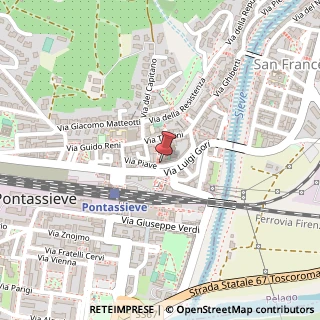 Mappa Via Vittorio Veneto, 36, 50065 Pontassieve, Firenze (Toscana)