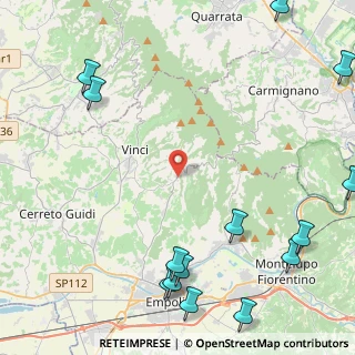 Mappa Via M.K, 50059 Vinci FI, Italia (6.84357)