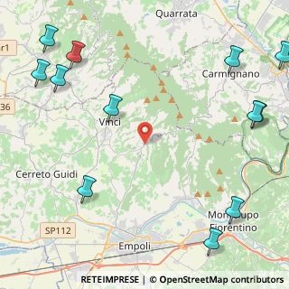 Mappa Via M.K, 50059 Vinci FI, Italia (6.96769)