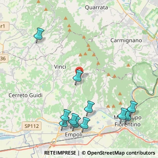 Mappa Via M.K, 50059 Vinci FI, Italia (5.60636)