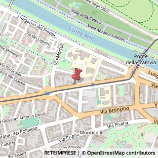 Mappa Via del Sansovino, 176, 50142 Firenze, Firenze (Toscana)
