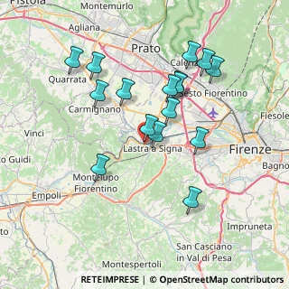 Mappa Via Don Giovanni Minzoni, 50058 Signa FI, Italia (7.17563)