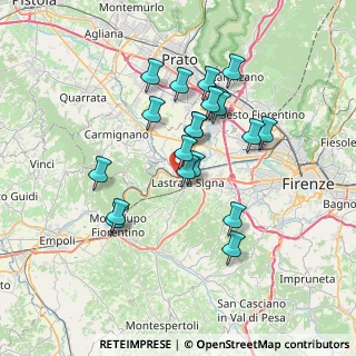 Mappa Via Don Giovanni Minzoni, 50058 Signa FI, Italia (6.3955)