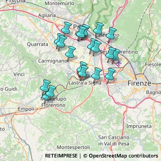 Mappa Via Don Giovanni Minzoni, 50058 Signa FI, Italia (7.0435)