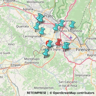 Mappa Via Don Giovanni Minzoni, 50058 Signa FI, Italia (6.40071)