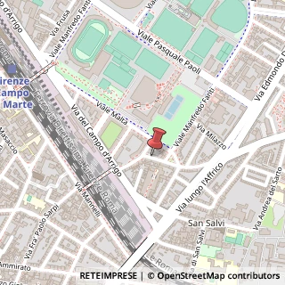 Mappa Via Pier Fortunato Calvi, 10, 50137 Firenze, Firenze (Toscana)