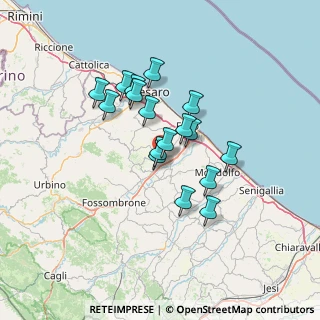 Mappa 61030 Lucrezia PU, Italia (10.89941)