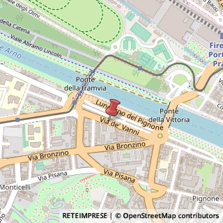 Mappa Via de' Vanni, , 50124 Firenze, Firenze (Toscana)
