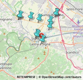 Mappa Via Giovanni Amendola, 50055 Lastra a Signa FI, Italia (3.46636)