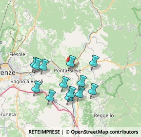Mappa Piazza XIV Martiri, 50065 Pontassieve FI, Italia (7.09615)
