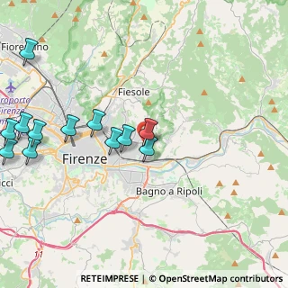 Mappa Via Pietro Mastri, 50135 Firenze FI, Italia (5.09333)