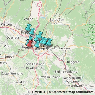 Mappa Via Pietro Mastri, 50135 Firenze FI, Italia (10.54357)