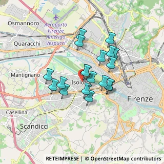 Mappa Piazza dell'Isolotto, 50142 Firenze FI, Italia (1.36737)