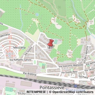 Mappa Via Giovanni Cimabue, 2, 50065 Pontassieve FI, Italia, 50065 Pontassieve, Firenze (Toscana)