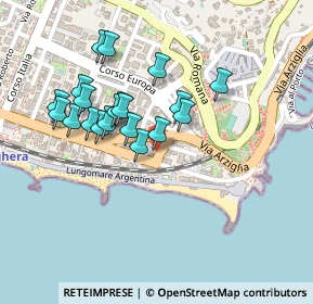 Mappa Via S. Ampelio, 18012 Bordighera IM, Italia (0.2035)