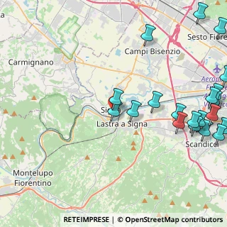Mappa Via Giuseppe Santelli, 50058 Signa FI, Italia (6.138)