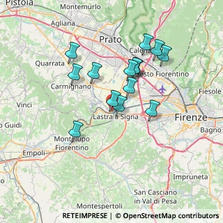 Mappa Via Giuseppe Santelli, 50058 Signa FI, Italia (6.40286)