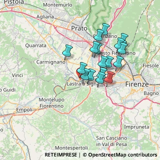Mappa Via Giuseppe Santelli, 50058 Signa FI, Italia (6.32944)