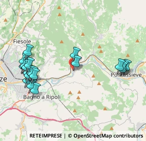 Mappa Via del Fornaccio, 50012 Vallina FI, Italia (4.789)