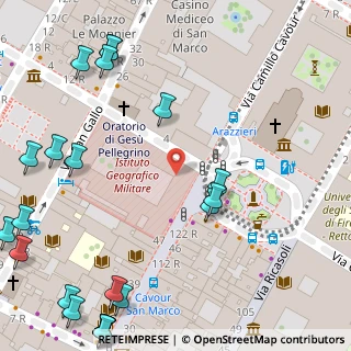 Mappa Via Camillo Benso Conte di Cavour, 50129 Firenze FI, Italia (0.08261)