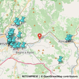 Mappa Via della Docciolina, 50012 Vallina FI, Italia (6.2965)