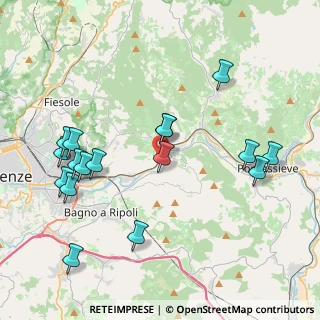 Mappa Via della Docciolina, 50012 Vallina FI, Italia (4.60118)