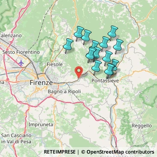 Mappa Via della Docciolina, 50012 Vallina FI, Italia (6.64933)