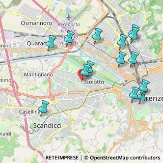 Mappa Via Giovanni Segantini, 50142 Firenze FI, Italia (2.42714)