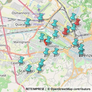 Mappa Via Giovanni Segantini, 50142 Firenze FI, Italia (2.2555)