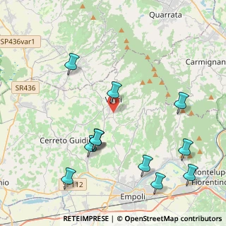 Mappa Via Ripalta, 50059 Vinci FI, Italia (4.92167)