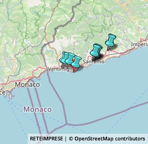 Mappa Bordighera, 18012 Bordighera IM, Italia (9.44846)