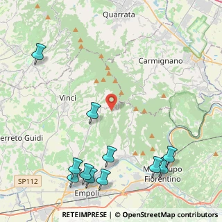 Mappa Via Conio, 50059 Vinci FI, Italia (5.94727)