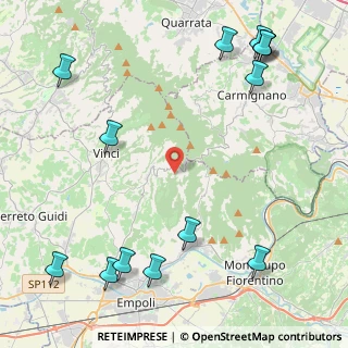 Mappa Via Conio, 50059 Vinci FI, Italia (6.34786)