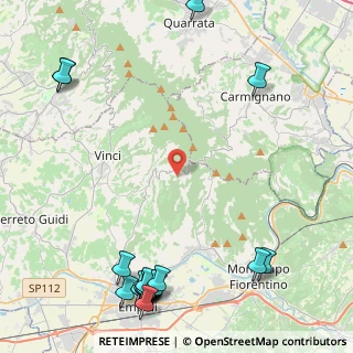 Mappa Via Conio, 50059 Vinci FI, Italia (6.769)