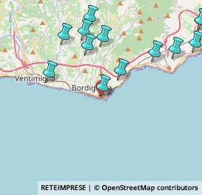Mappa Piazza Cesare Battisti, 18012 Bordighera IM, Italia (6.72)