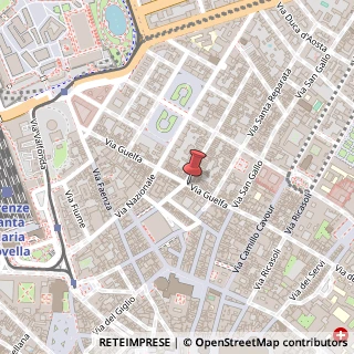 Mappa Via Guelfa Rosso, 48, 50129 Firenze, Firenze (Toscana)