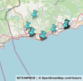 Mappa Lungomare Argentina, 18012 Bordighera IM, Italia (6.56867)