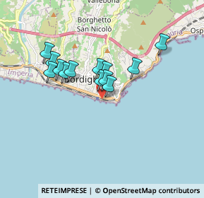 Mappa Via Luigi Cadorna, 18012 Bordighera IM, Italia (1.41692)