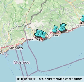 Mappa Lungomare Argentina, 18012 Bordighera IM, Italia (15.03385)