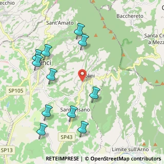 Mappa Via Piemonte, 50059 Vinci FI, Italia (2.43)
