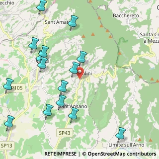 Mappa Via Piemonte, 50059 Vinci FI, Italia (2.68667)